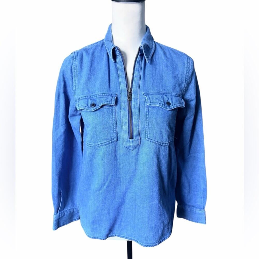 Madewell Women's Long Sleeve top Denim Small